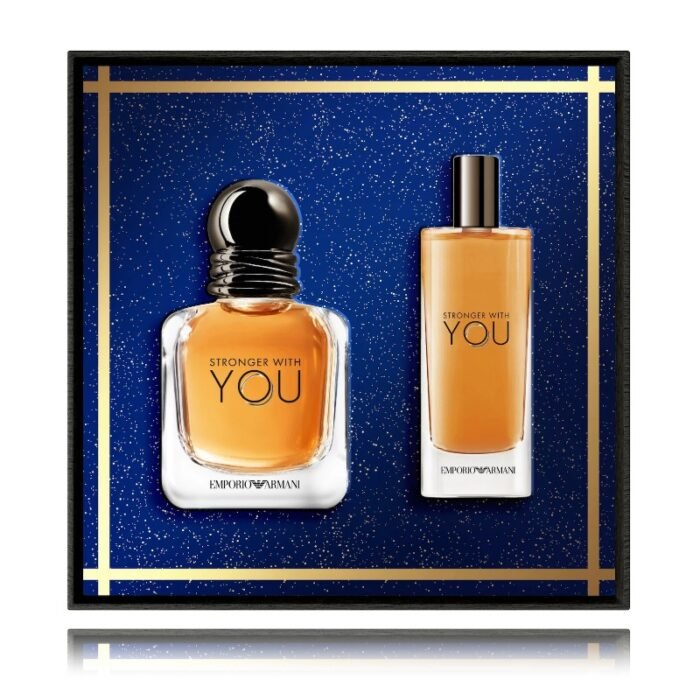 Emporio Armani Stronger With You rinkinys vyrams (15 ml. EDP + 30 ml. EDT)