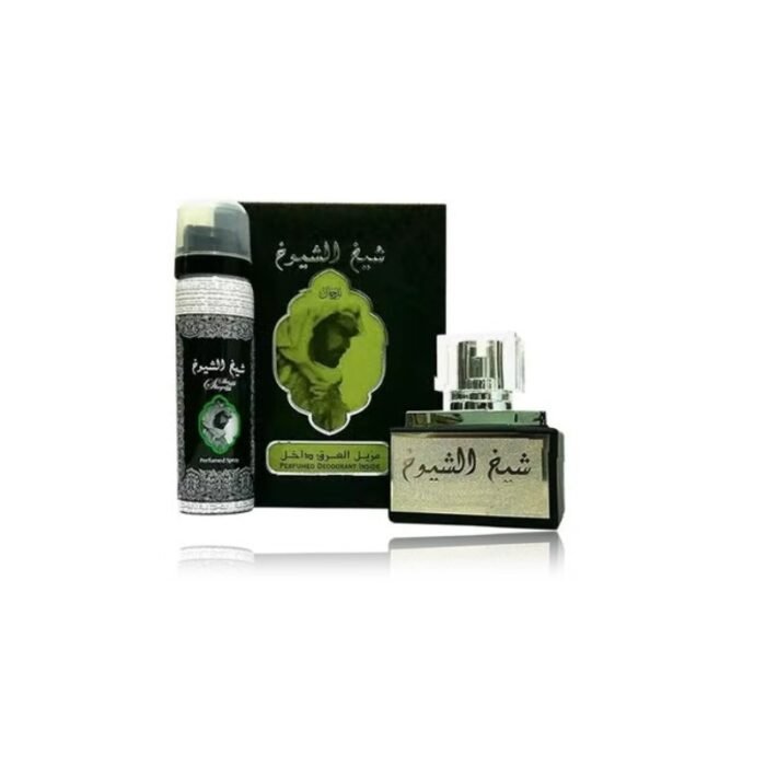 Lattafa Sheikh Al Shuyukh rinkinys moterims ir vyrams (50 ml. EDP + 50 ml. purškiamas dezodorantas)