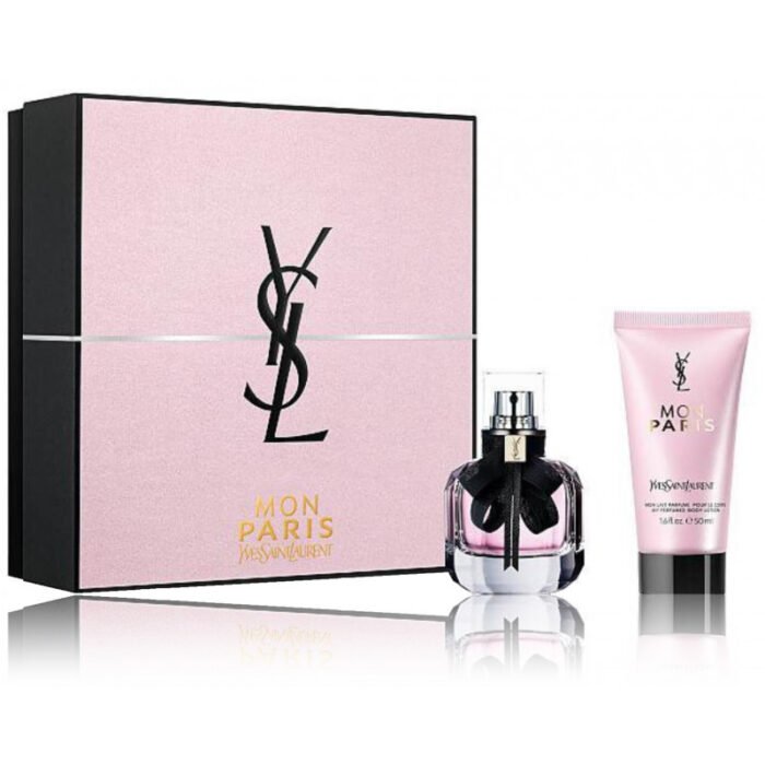Yves Saint Laurent Mon Paris rinkinys moterims (50 ml. EDP + 50 ml. kūno losjonas)
