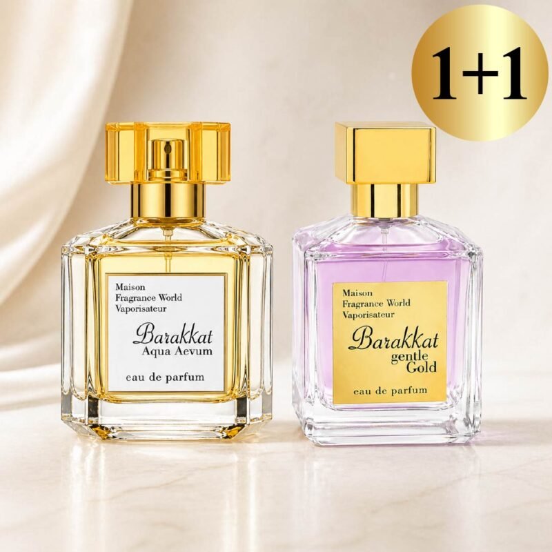 1+1 pasiūlymas Barakkat Aqua Aevum + Gentle Gold