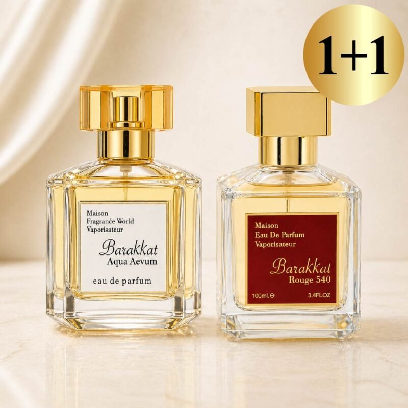 1+1 pasiūlymas Barakkat Aqua Aevum + Rouge 540 unisex