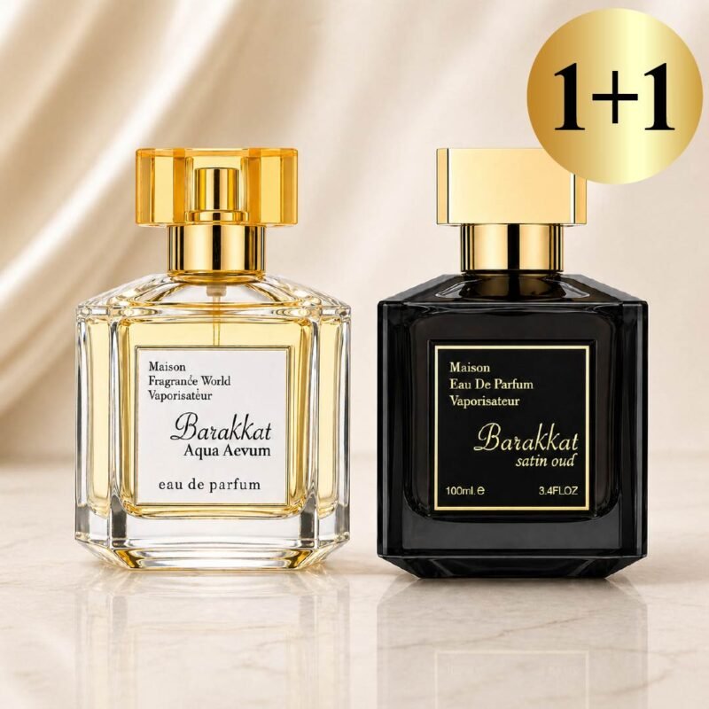 1+1 pasiūlymas Barakkat Aqua Aevum + Satin Oud