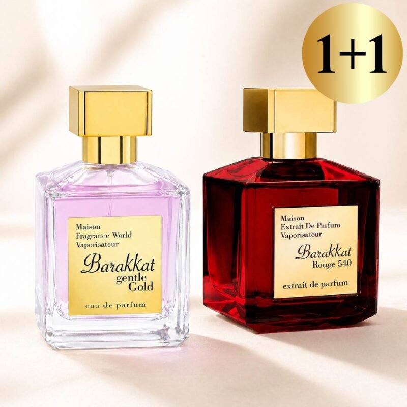 1+1 pasiūlymas Barakkat Gentle Gold + Rouge 540 moterims