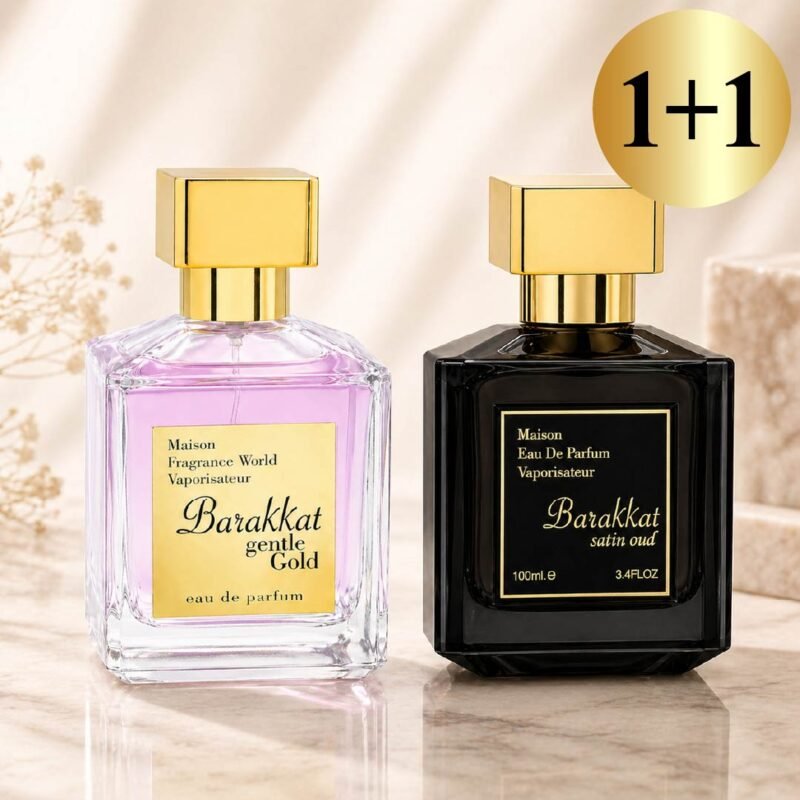 1+1 pasiūlymas Barakkat Gentle Gold + Satin Oud