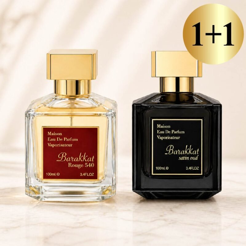 1+1 pasiūlymas Barakkat Rouge 540 unisex + Satin oud