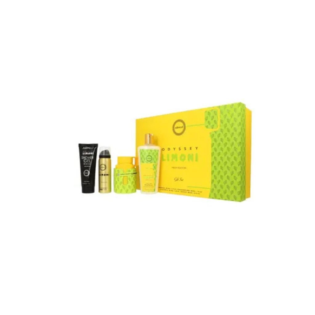 Zestaw Armaf Odyssey Limoni Fresh Edition EDP 100ml + Perfume Body Spray 50ml + Shower Gel 100ml + Shampoo 250ml kvepalai moterims